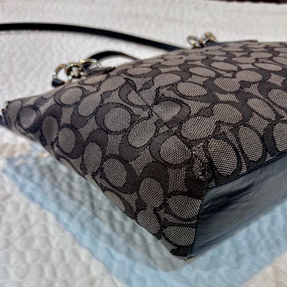 COACH Small Kelsey Satchel Signature Canvas Detachable Crossbody Strap GUC π©Άπ€©π€ - Picture 8 of 14